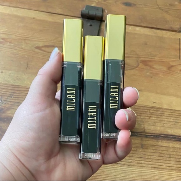 Lot of 3 Milani Amore Lip Creme Wicked NEW Black Lipsticks - Picture 1 of 4